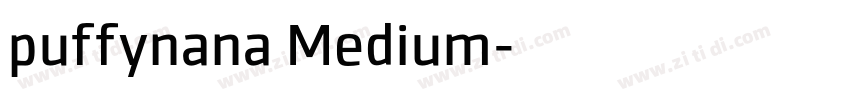 puffynana Medium字体转换